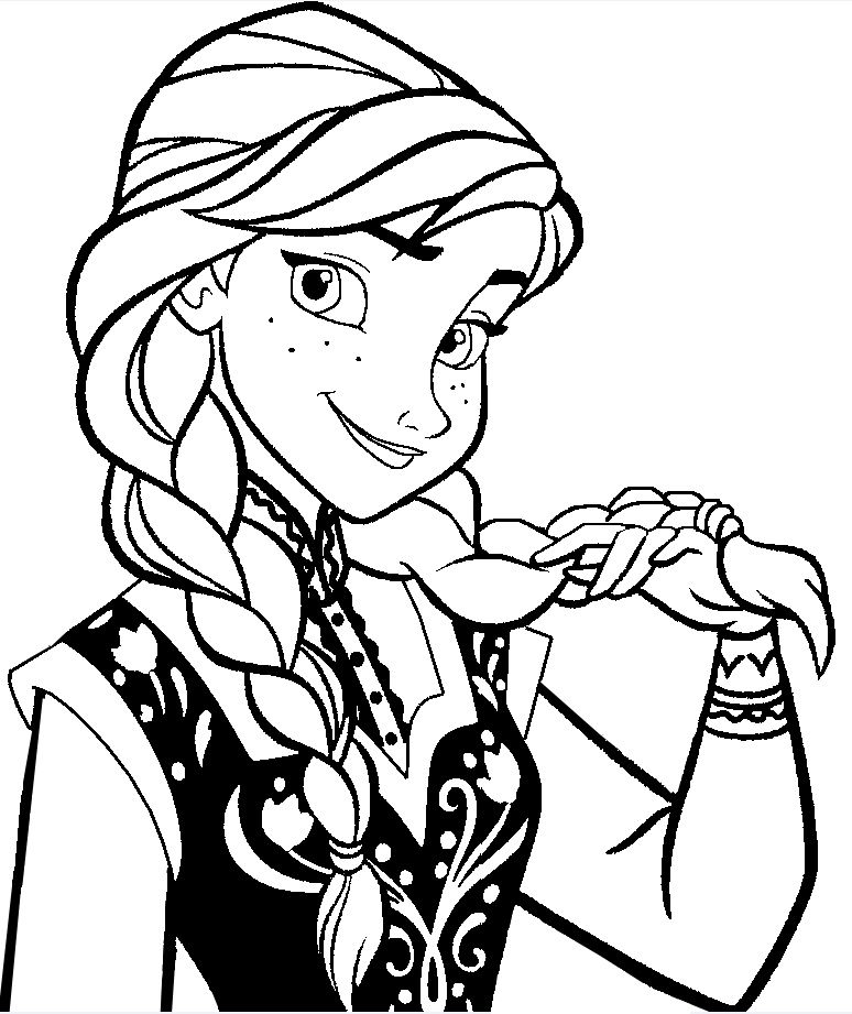 774x921 Unusual Ideas Design Frozen Coloring Pages Anna