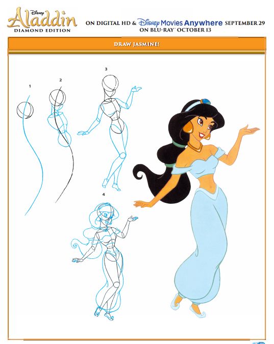 537x675 Disney's Aladdin Printables And Coloring Pages + Diamond Edition