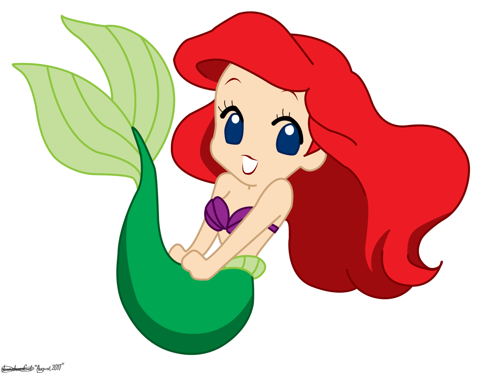 1600x1224 Ariel Princess Cartoon, Chibi Disney