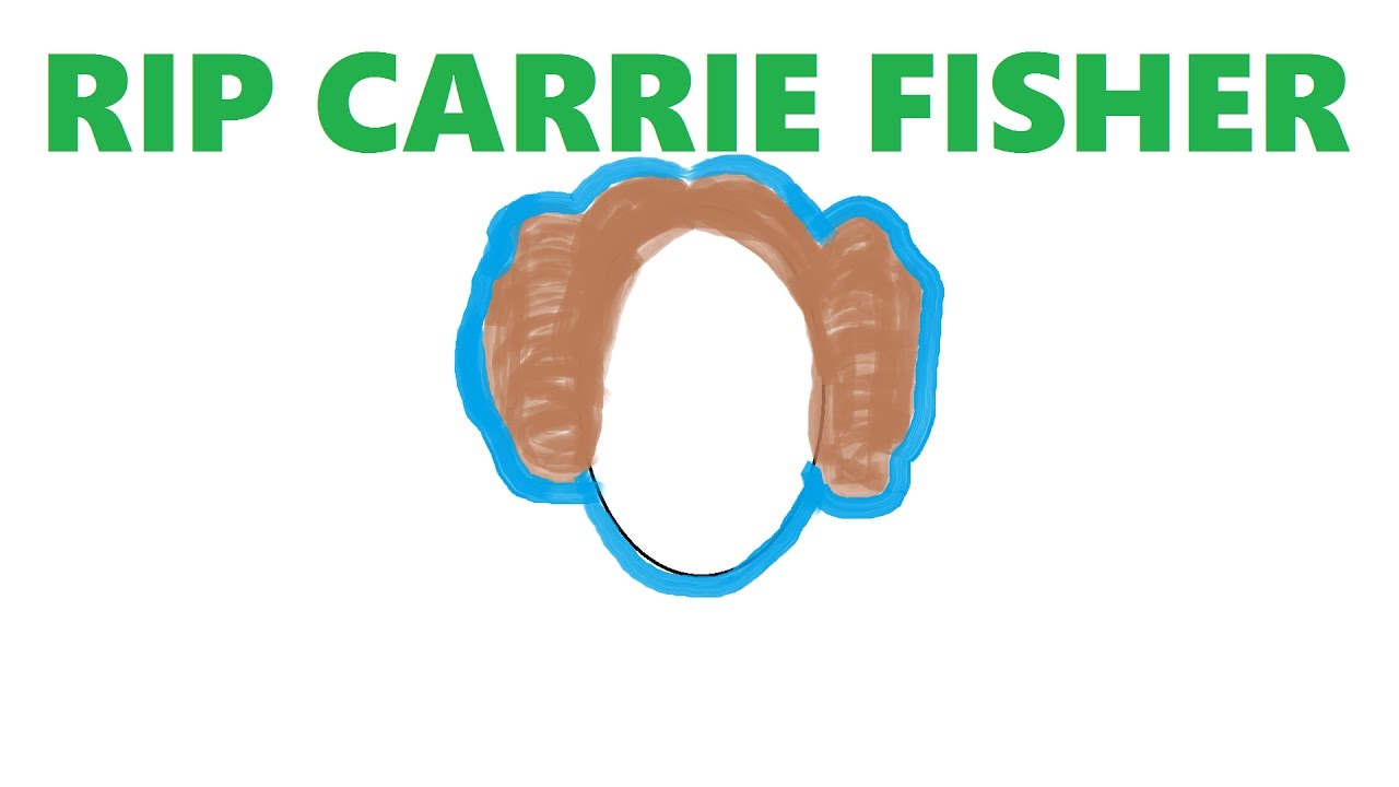 1280x720 how to draw princess leia buns from star wars rip carrie fisher