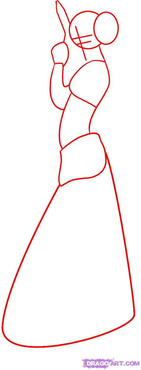 476x1245 How To Draw Princess Leia, Step
