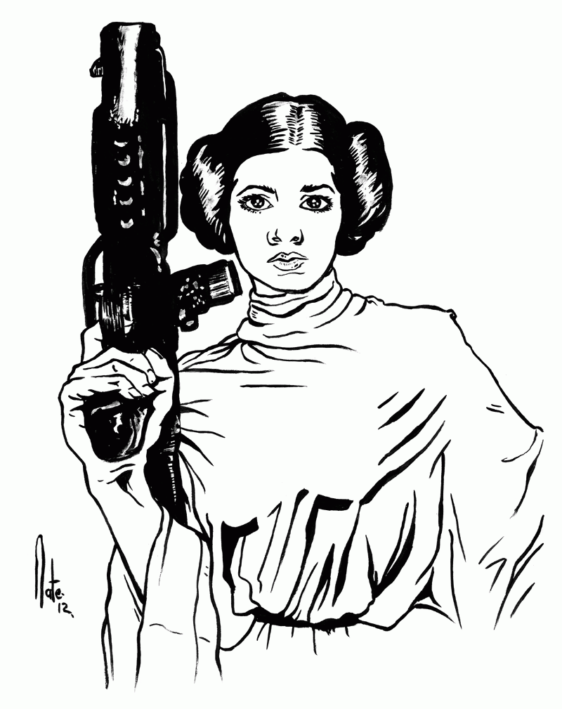 800x1009 Princess Leia Coloring Pages