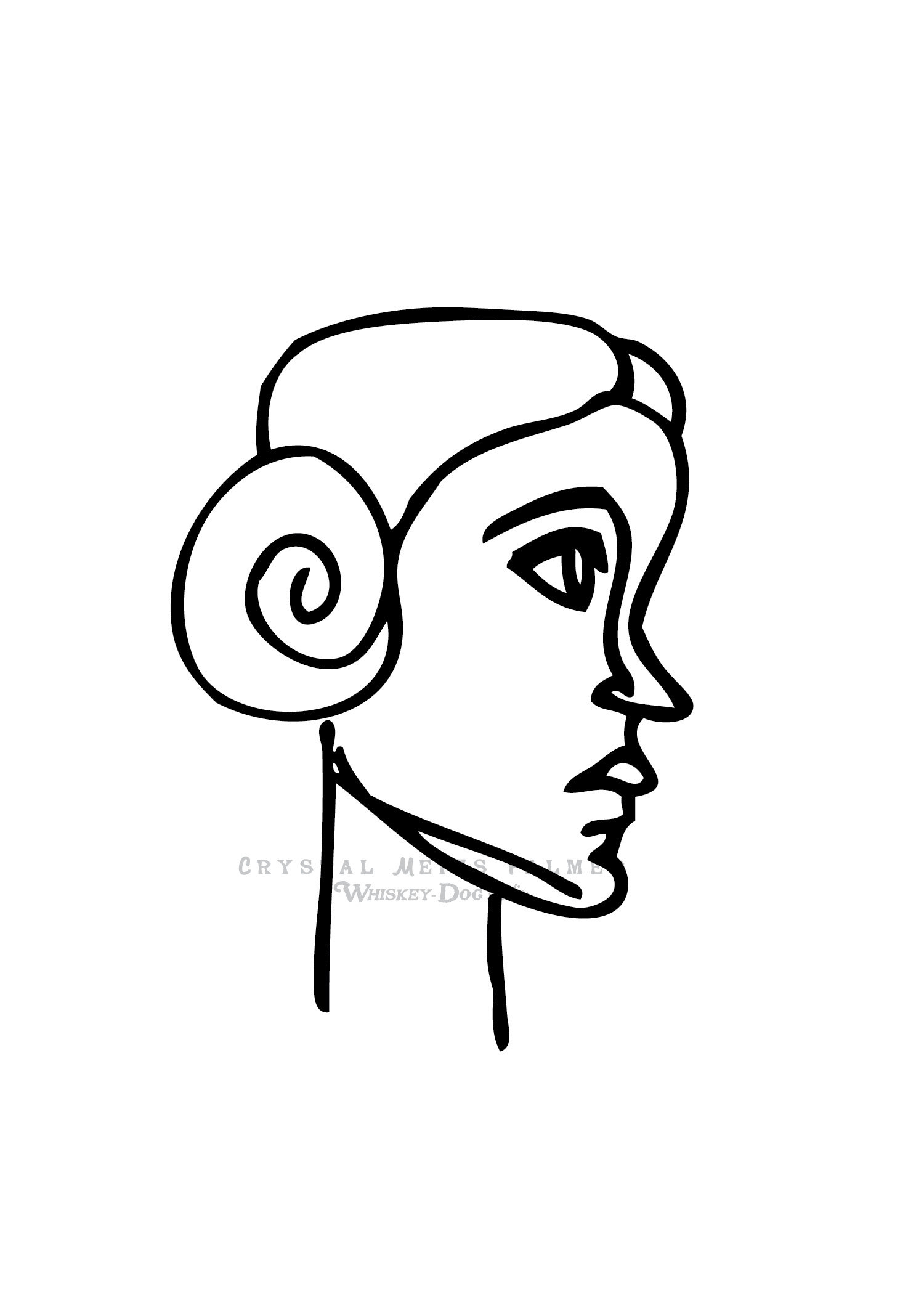 1500x2100 Princess Leia Star Wars Ink Pen Drawing Inch Art Print Etsy