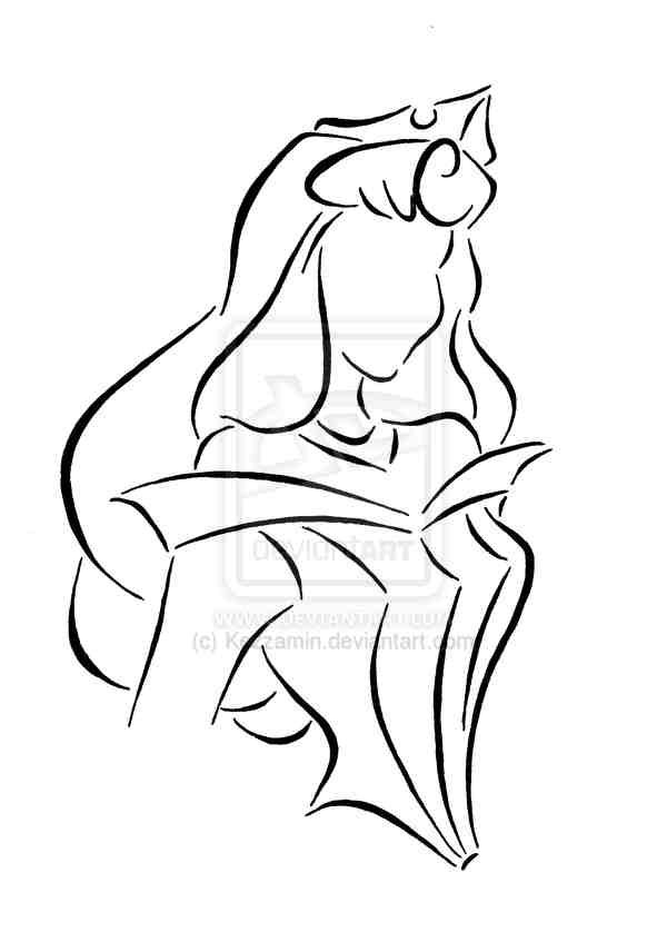 600x856 aurora silhouette papercraft in disney tattoos, disney