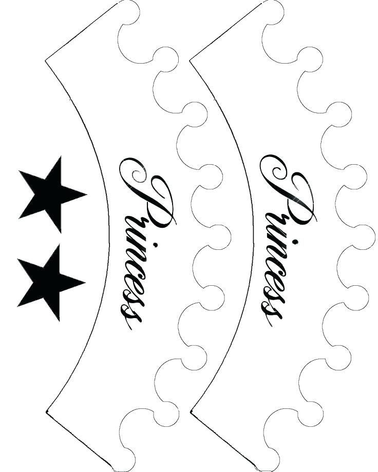 736x920 Princess Crown Template