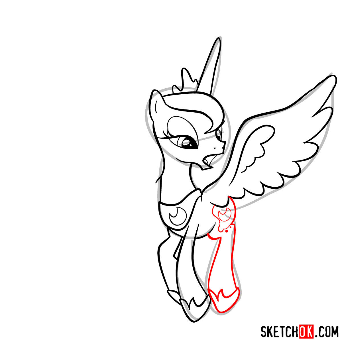 1200x1200 How To Draw Princess Luna Mlp