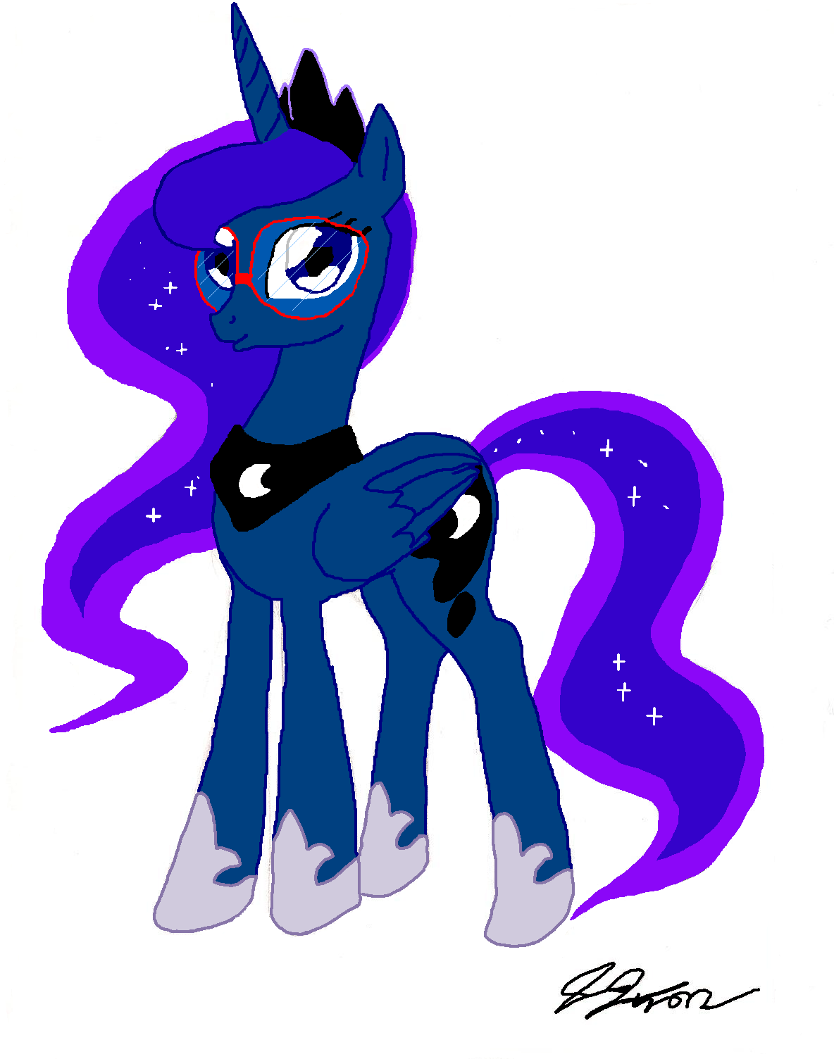 1184x1504 Princess Luna Drawing