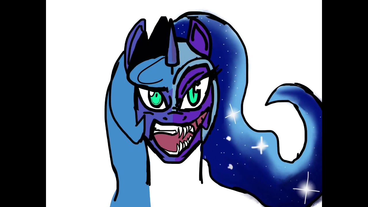 1280x720 Speed Drawing Of Nightmare Moonprincess Luna