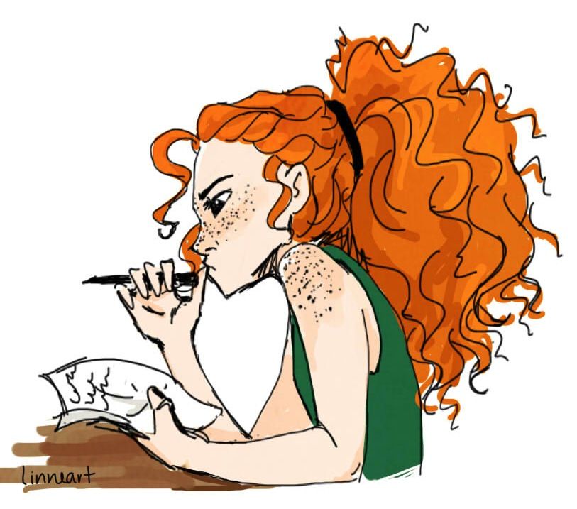 813x717 modern the freckles and the big bushy ponytail