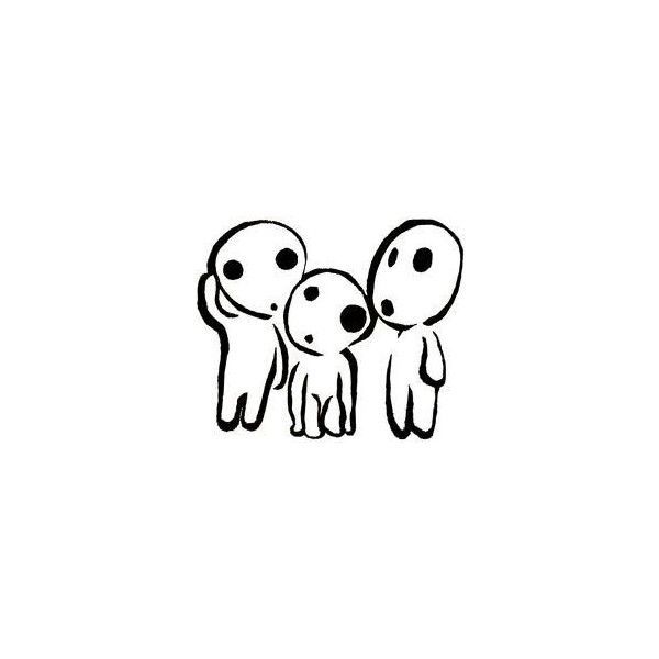 600x600 image result for princess mononoke forest spirit drawing tattoos