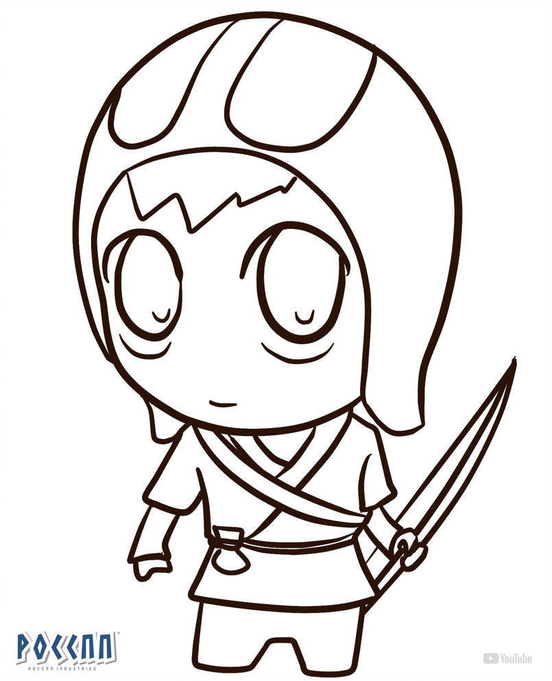 805x993 Cute Ashitaka To Color