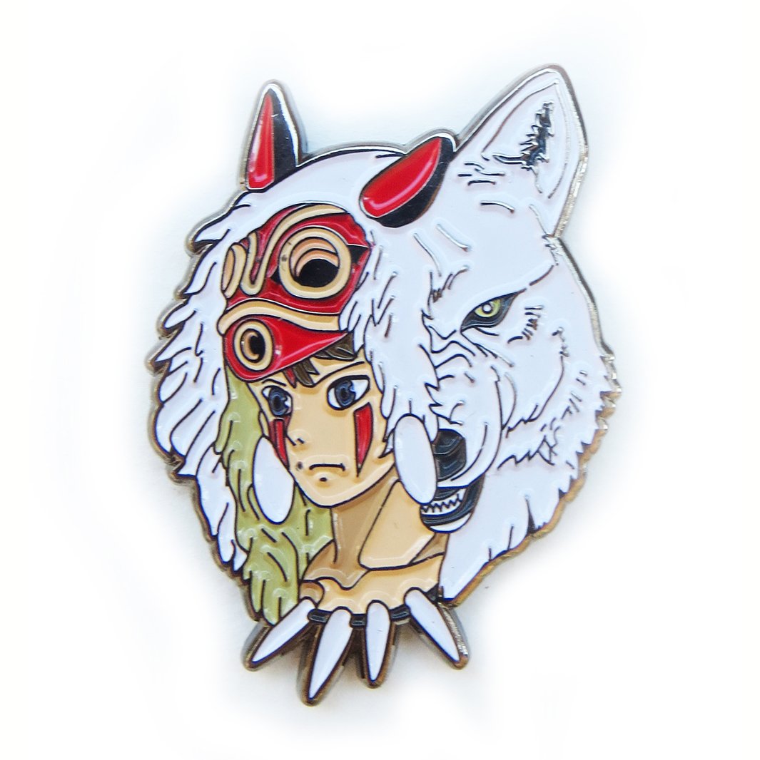 1065x1066 princess mononoke enamel pin pugnacious pins