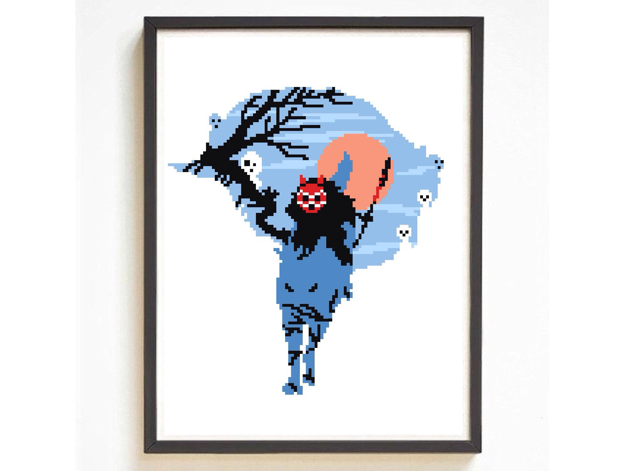 2000x1500 princess mononoke modern cross stitch pattern ghibli cross etsy