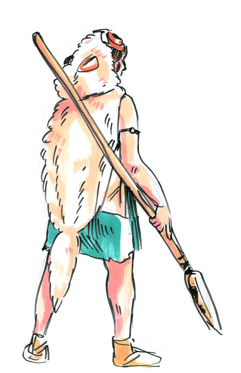 486x750 go figure! drawing princess mononoke