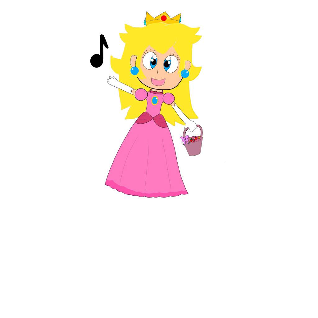 1024x1024 Digital Princess Peach Drawing After Months Of Inactivity Kawaii