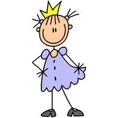 240x240 Lavender Stick Figure Princess Baby Clothes Toddler's Place