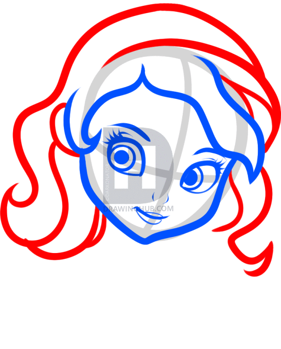 580x720 How To Draw Sofia The First, Step