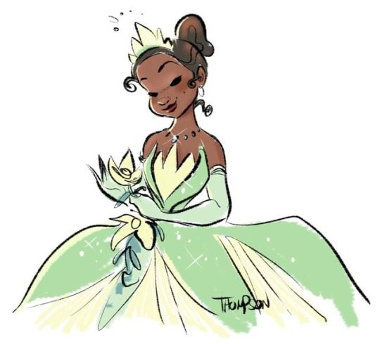 540x490 steve thompson tiana disney, disney fan art, walt disney