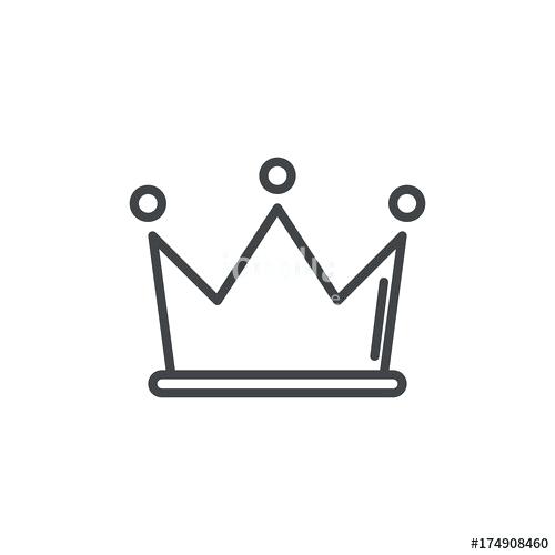500x500 Crown Outline Clip Art D Simple Tattoo Designs Drawing
