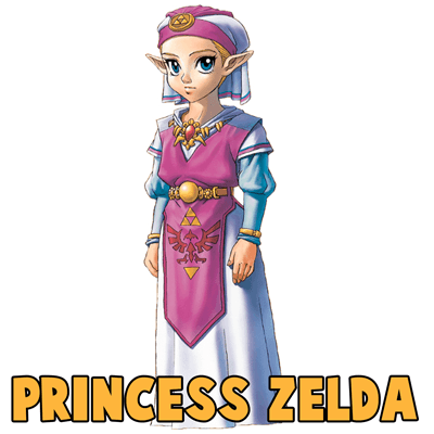 400x400 How To Draw Young Princess Zelda With Step
