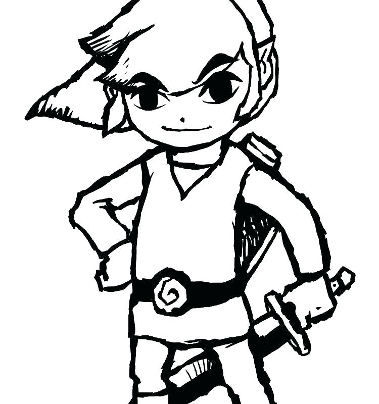 750x800 Zelda Twilight Princess Coloring Pages Drawing At Free