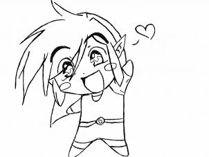 302x227 Draw Chibi Link From The Legend Of Zelda, Step