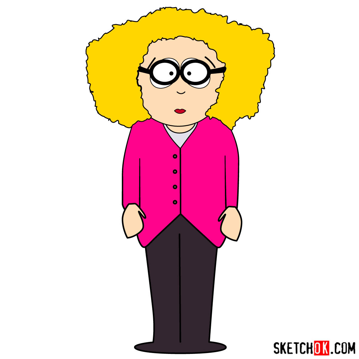 1200x1200 How To Draw Principal Victoria From South Park