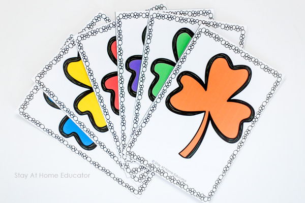 600x400 Rainbow Shamrock Color Sorting Printable Activities Preschoolers Love!