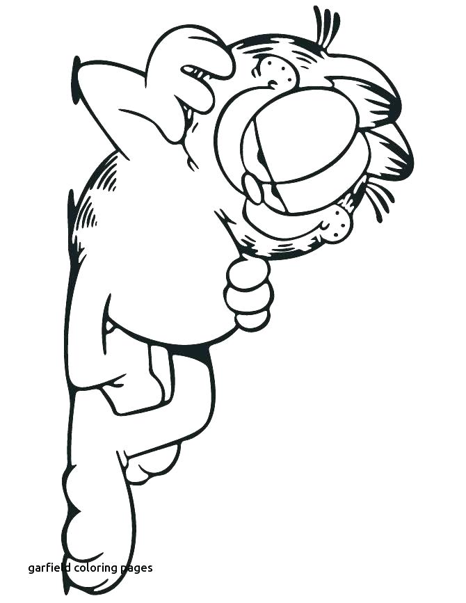670x867 Garfield Coloring Book Coloring Color Pages Best Images