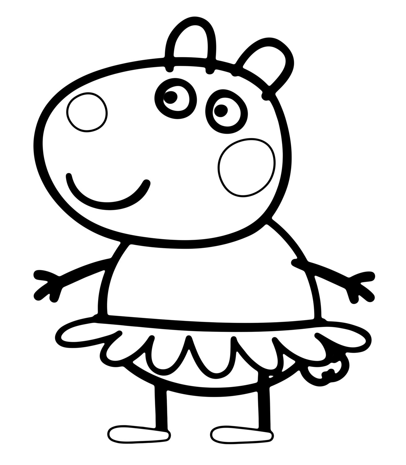 1311x1500 Coloring Pages Online Peppa Pig New Free Printable To Color Kids