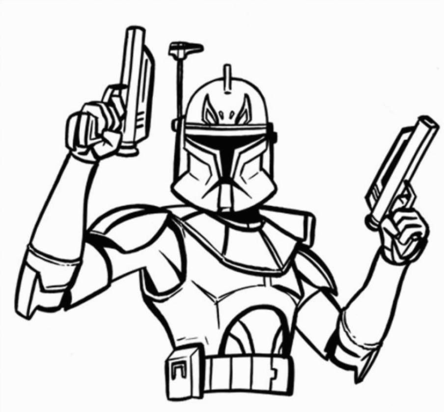 904x840 Storm Trooper Coloring