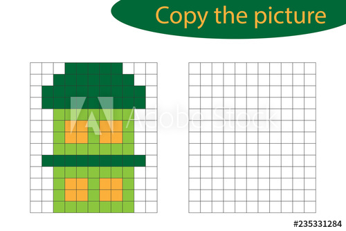 500x334 Copy The Picture, Pixel Art, House Cartoon, Drawing Skills