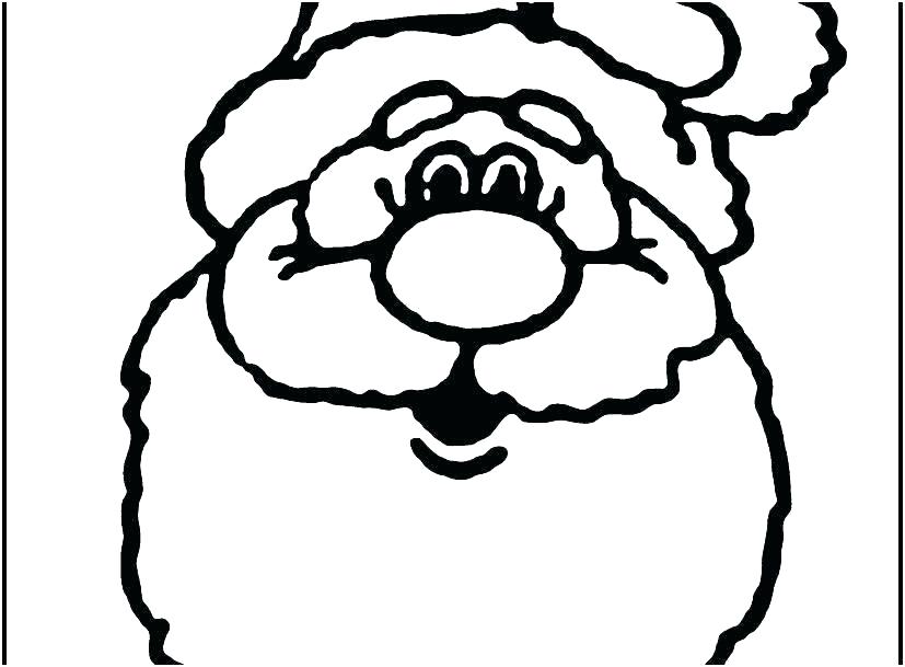 827x609 Santa Claus Coloring Pages Printable
