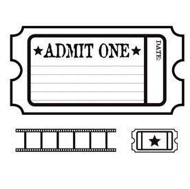 276x275 Image Result For Cinema Colouring Pages Silhouette Ticket