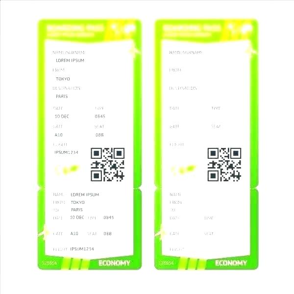 600x600 Flight Ticket Template
