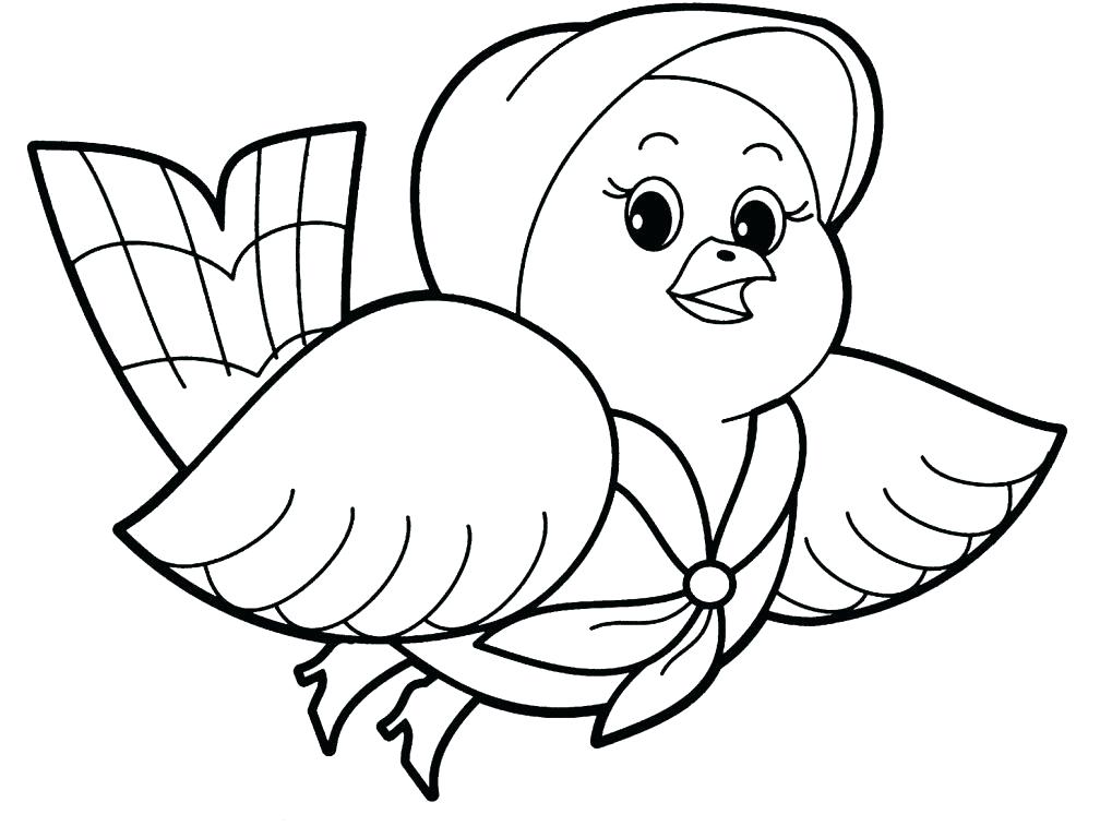 1008x768 Simple Animal Coloring Pages For Kids