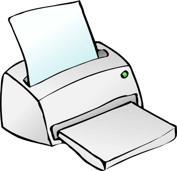600x581 Inkjet Printer Clip Art Free Vector In Open Office Drawing