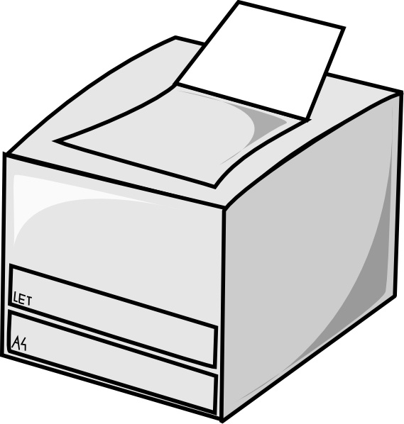 569x598 Laser Printer Clip Art Free Vector In Open Office Drawing