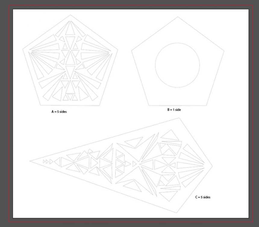860x752 How To Make Five Pointed Rainbow Prism Lamp