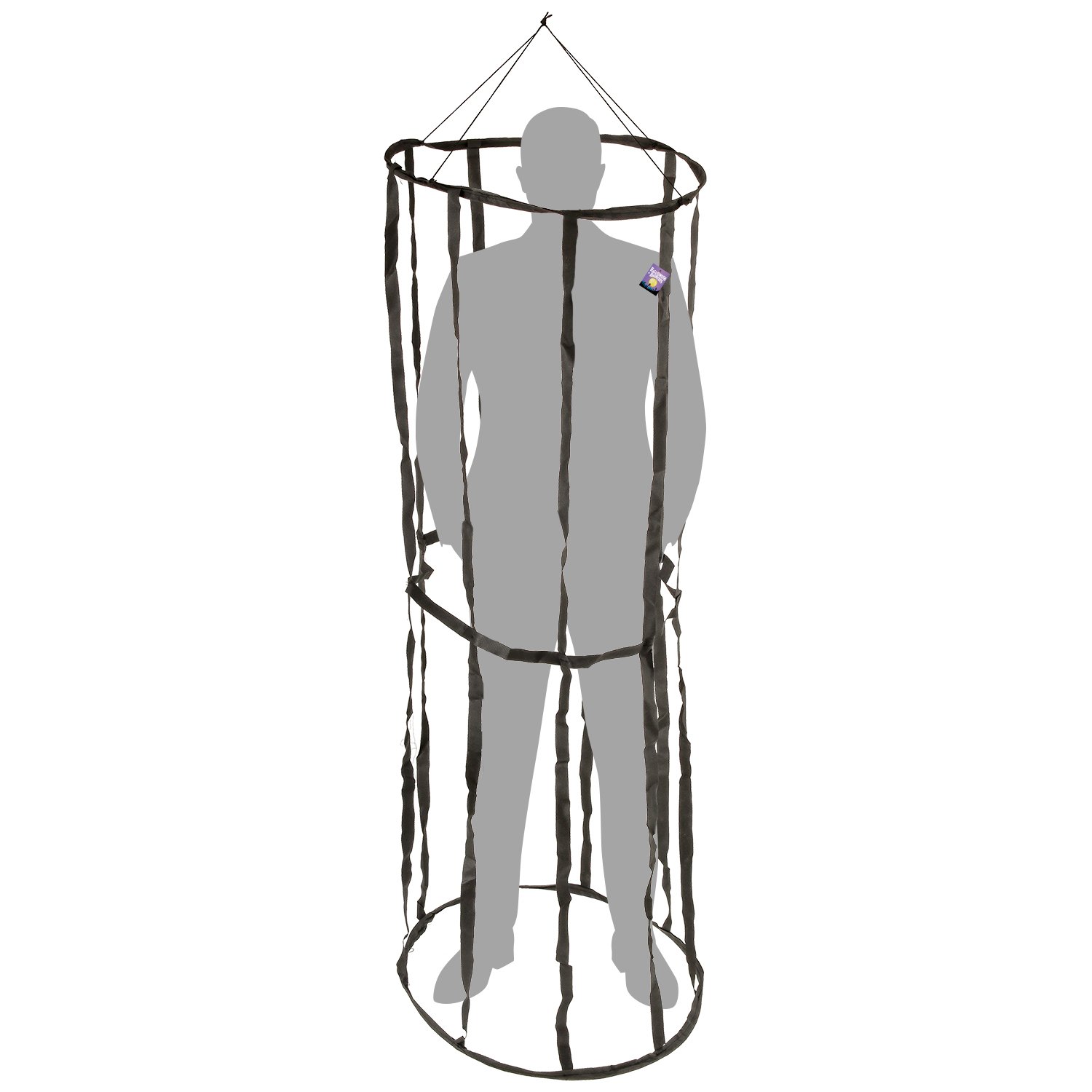 1500x1500 Halloween Haunters Hanging Foot Round Prison Jail Cell Cage