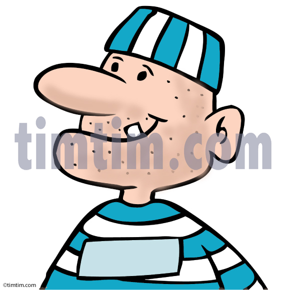 572x581 free drawing of a convict from the category crime law terror