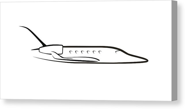 642x377 Contour Private Jet Canvas Print Canvas Art