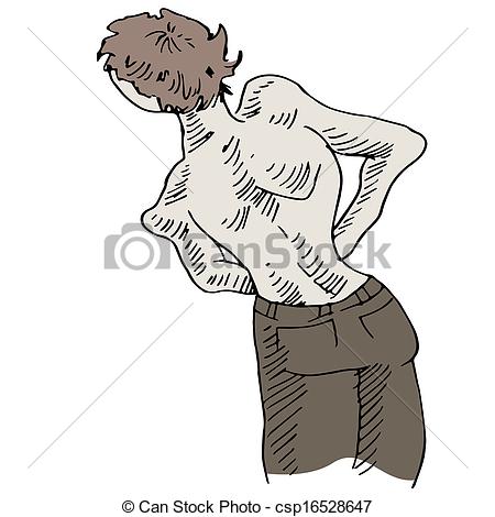 450x470 Back Problems An Image Of A Man With A Crooked Back Problem