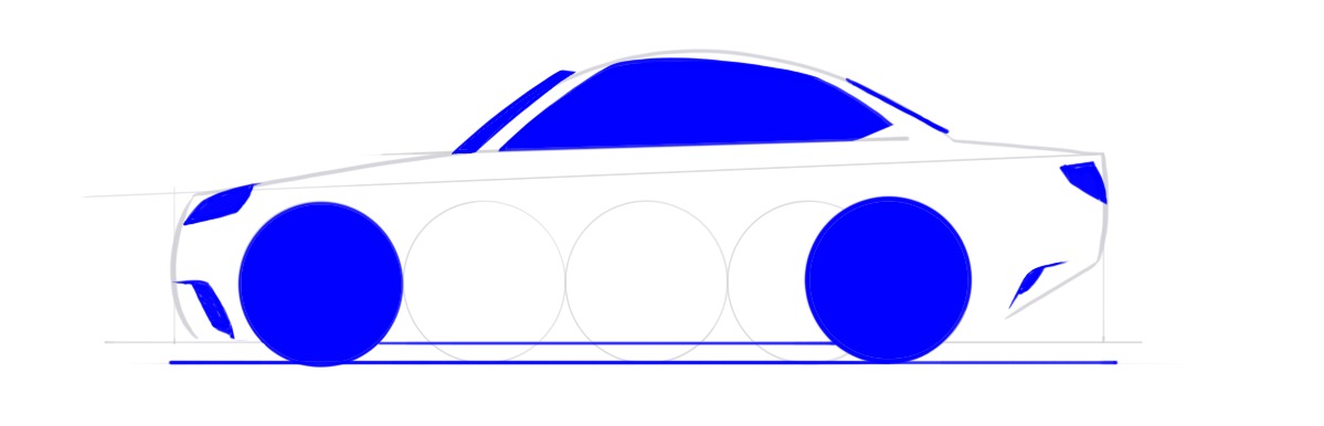 1199x386 How To Draw Cars Easy Step