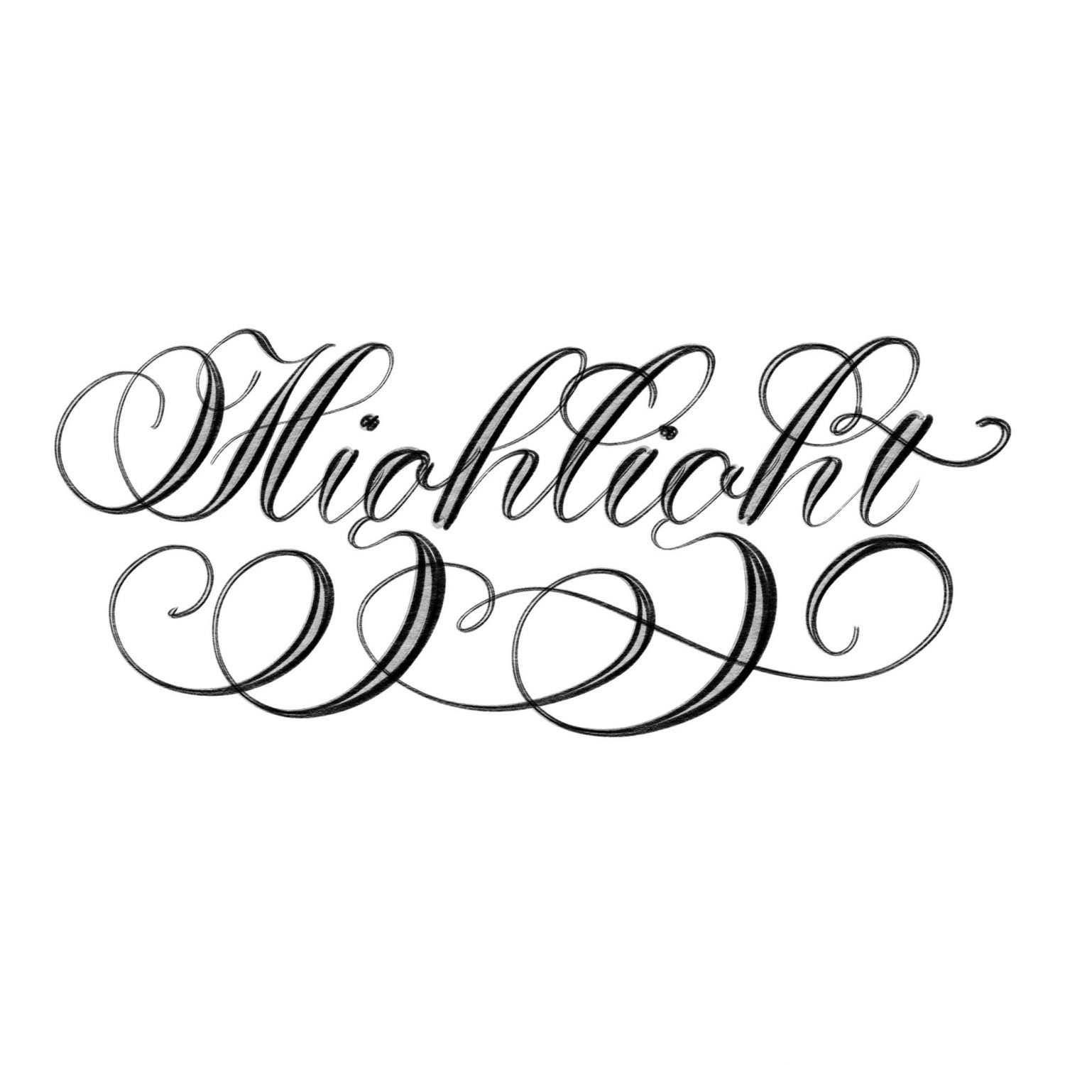 1500x1500 Highlight Procreate Lettering Brush