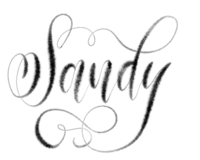 794x635 Sandy Procreate Brush Fun Brush With A Half Opaque Look And Etsy