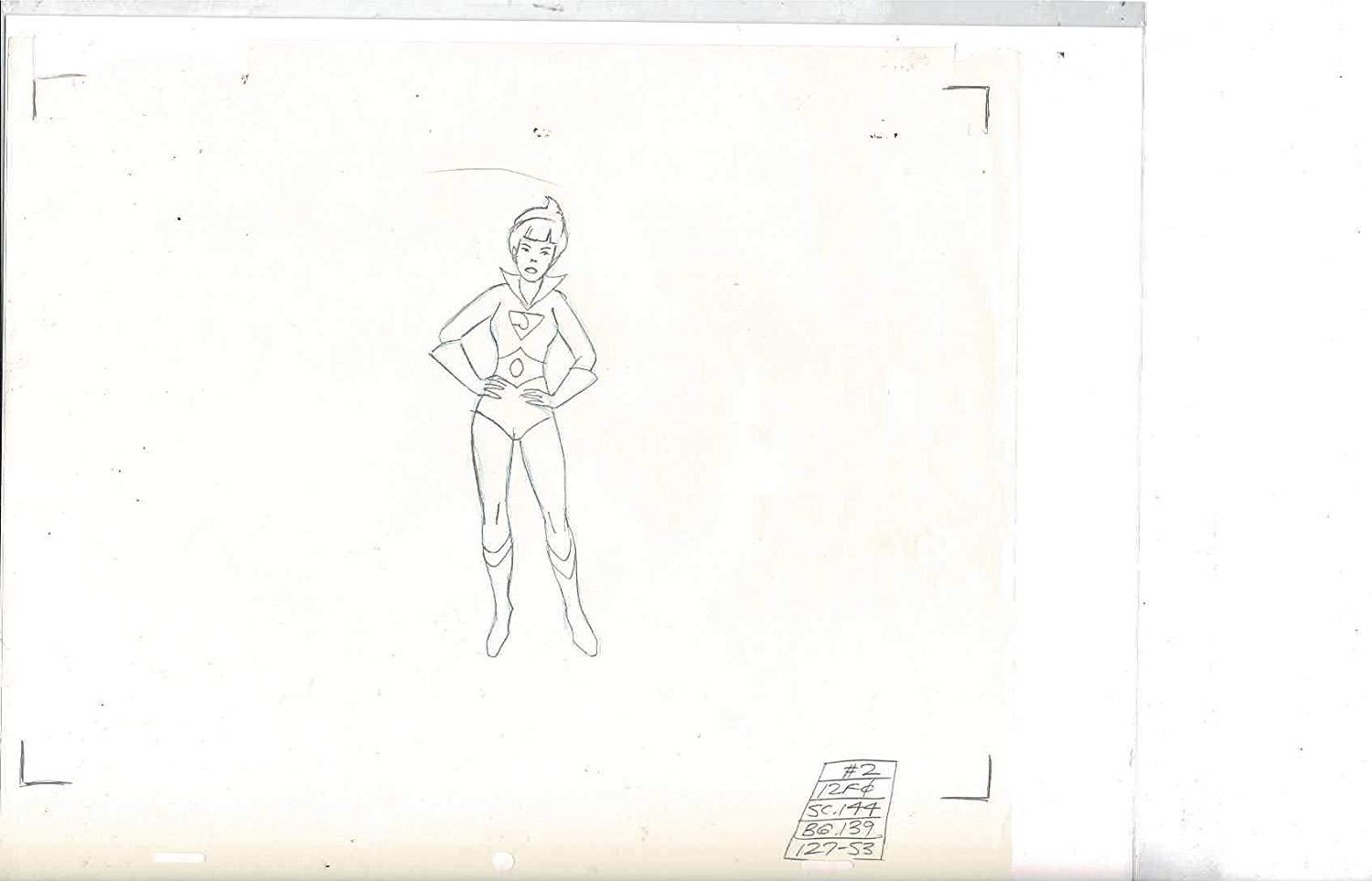 1500x964 Super Friends Original Animation Production Drawing