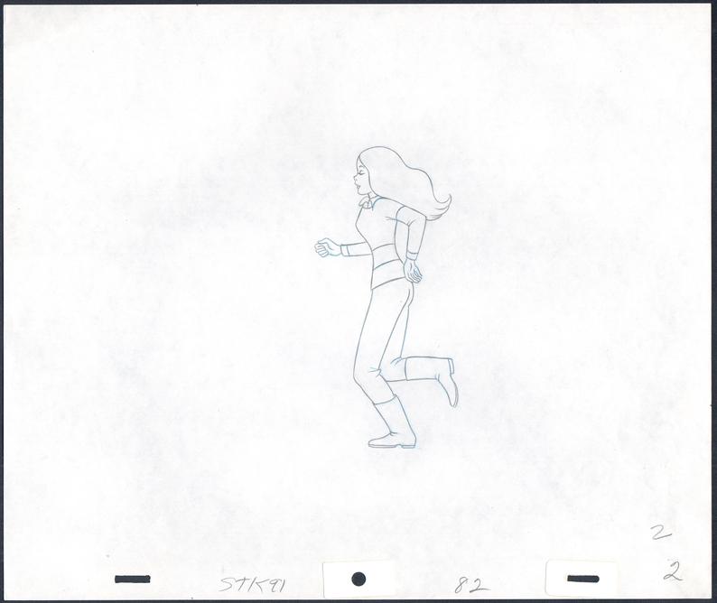 794x668 Clue Club Production Animation Cel Drawing Hanna Barbera Etsy
