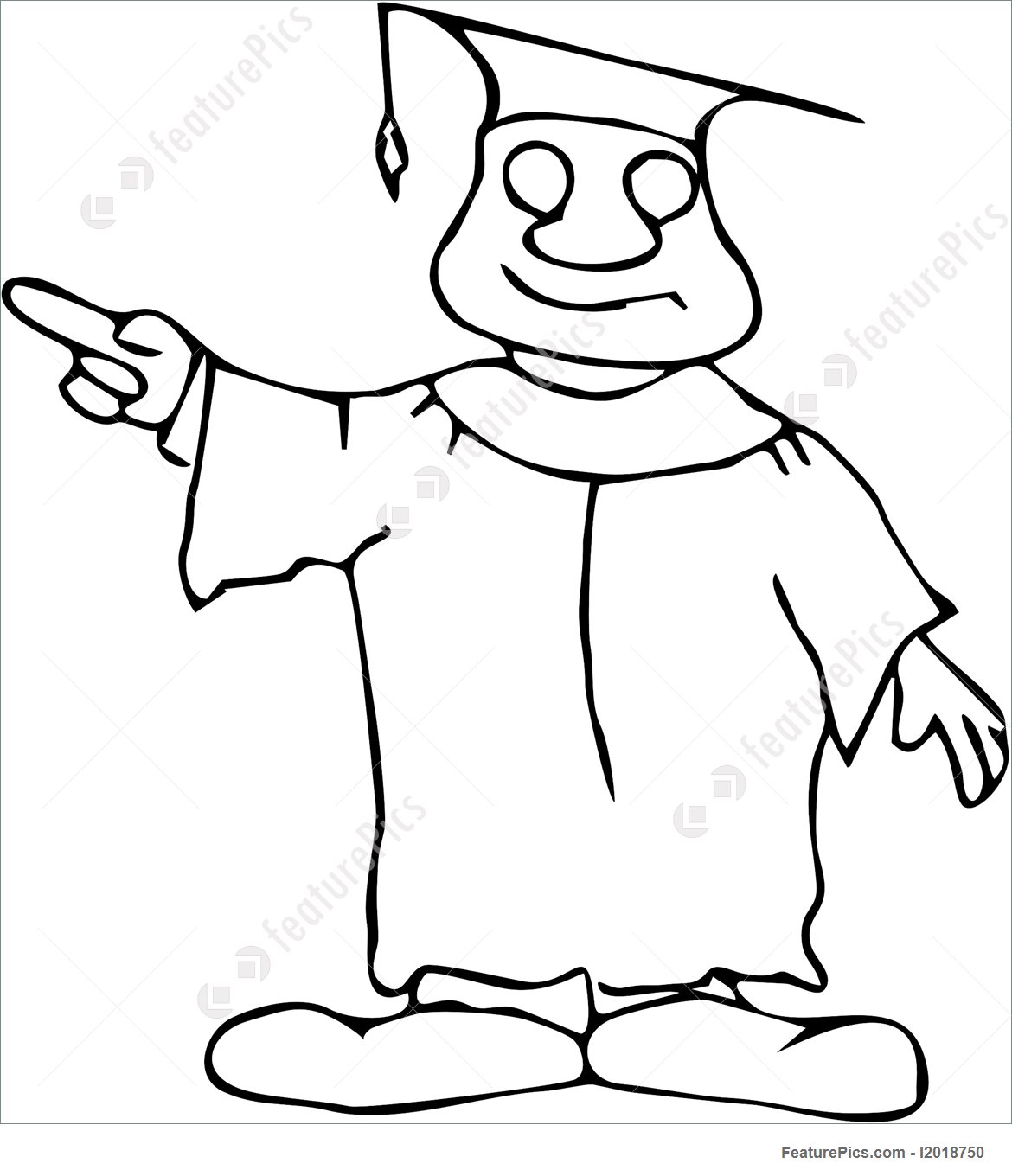 1170x1360 Expressionism Happy Pointing Professor