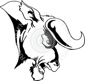 361x343 Collection Of Free Bull Drawing Profile Download On Ui Ex